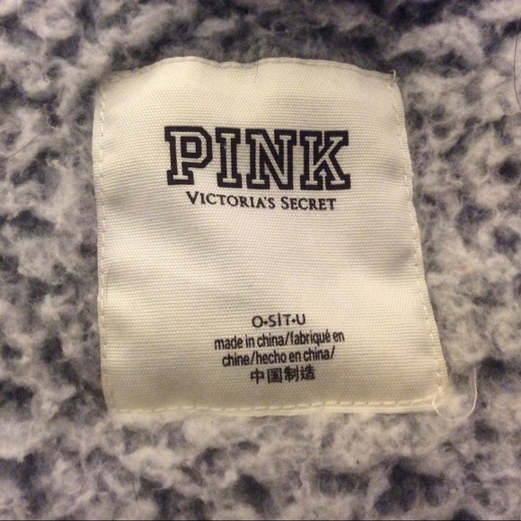Pink Victoria’s Secret Open Sherpa Hooded Jacket - Picture 6 of 9